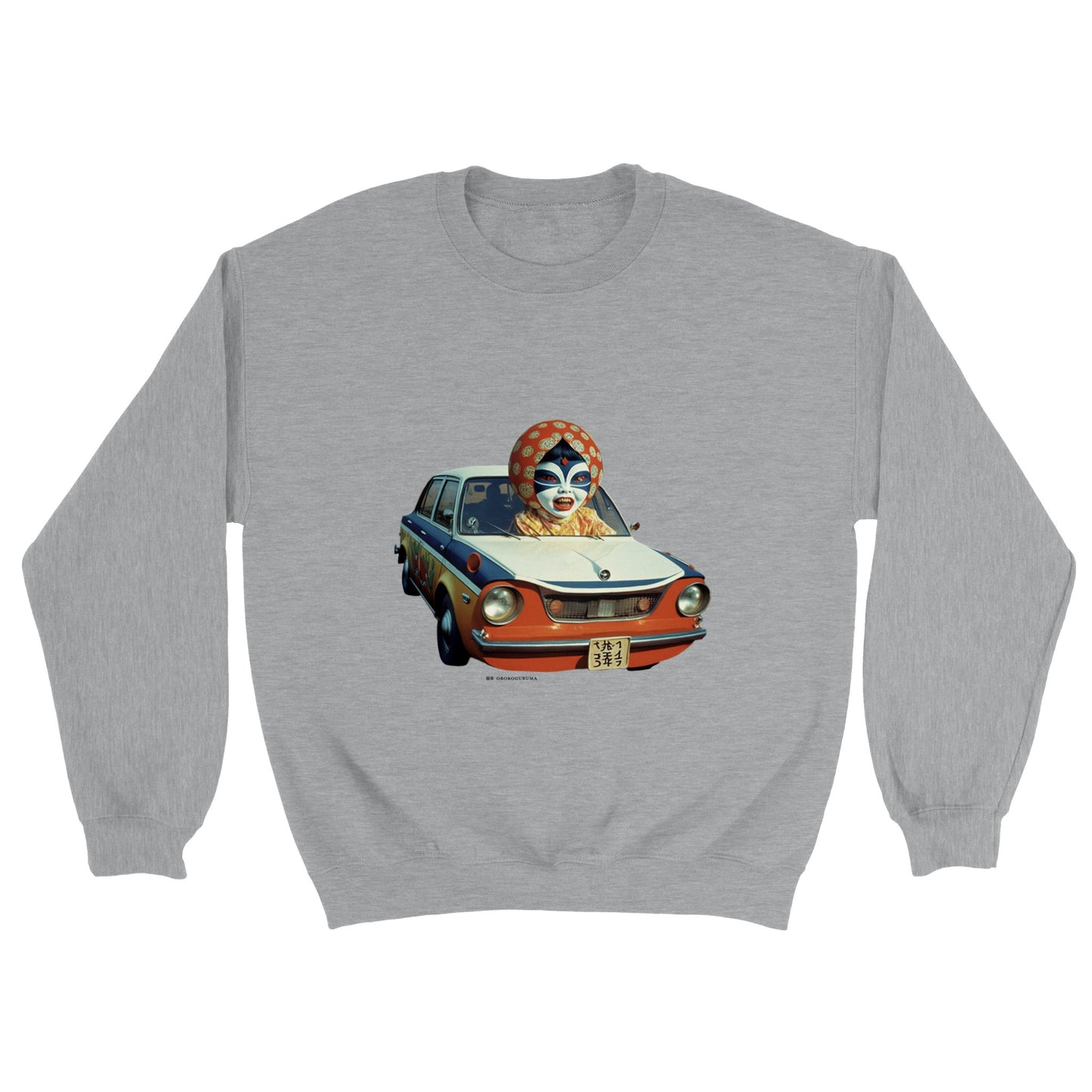 朧車 (Oboroguruma) Classic Unisex Crewneck Sweatshirt Light Colors
