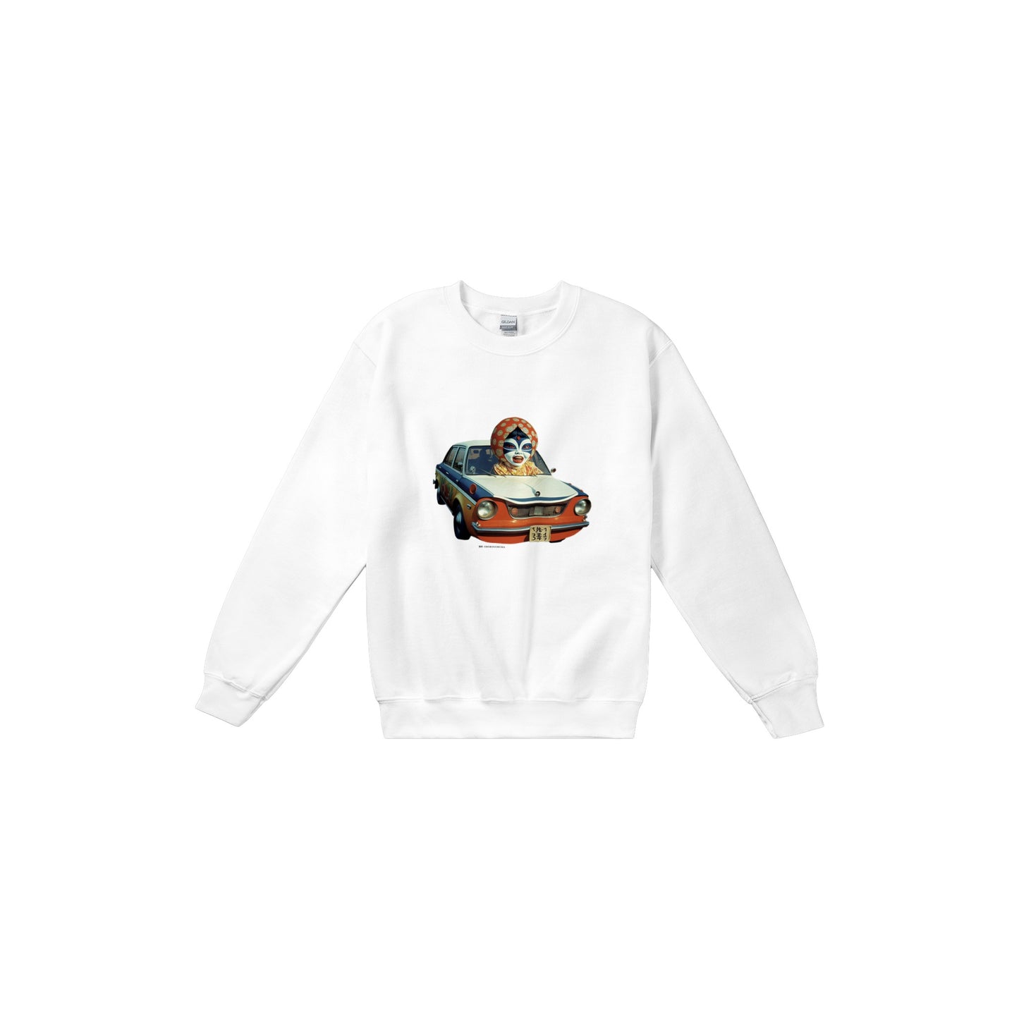 朧車 (Oboroguruma) Classic Unisex Crewneck Sweatshirt Light Colors