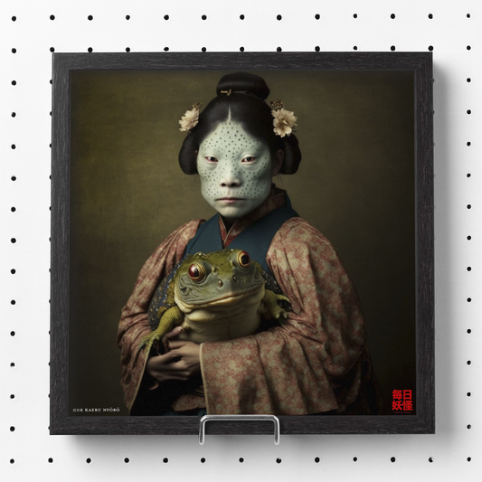 蛙女房 (Kaeru nyōbō) Premium Matte Paper Poster