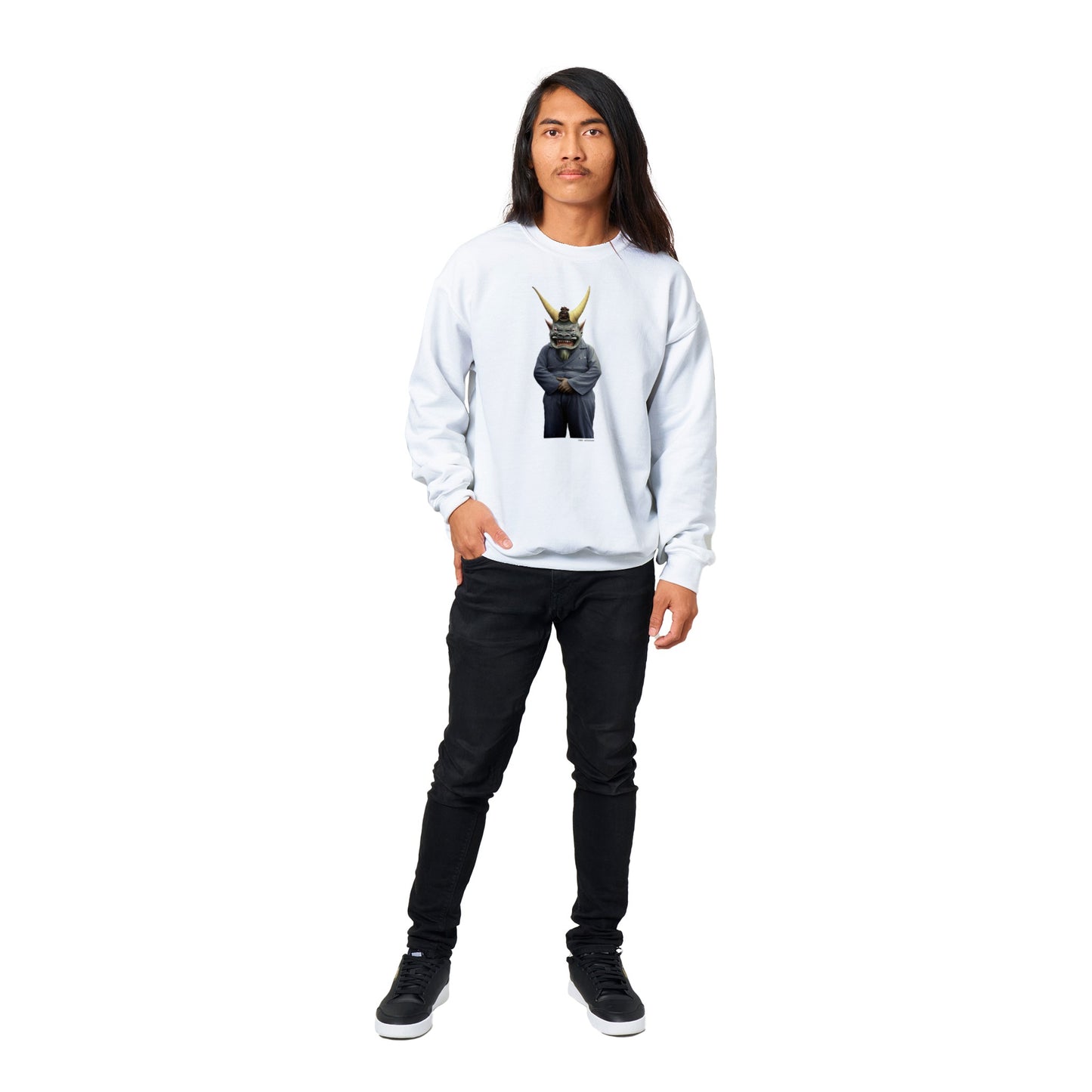 方相氏 (Hōsōshi) Classic Unisex Crewneck Sweatshirt Light Colors