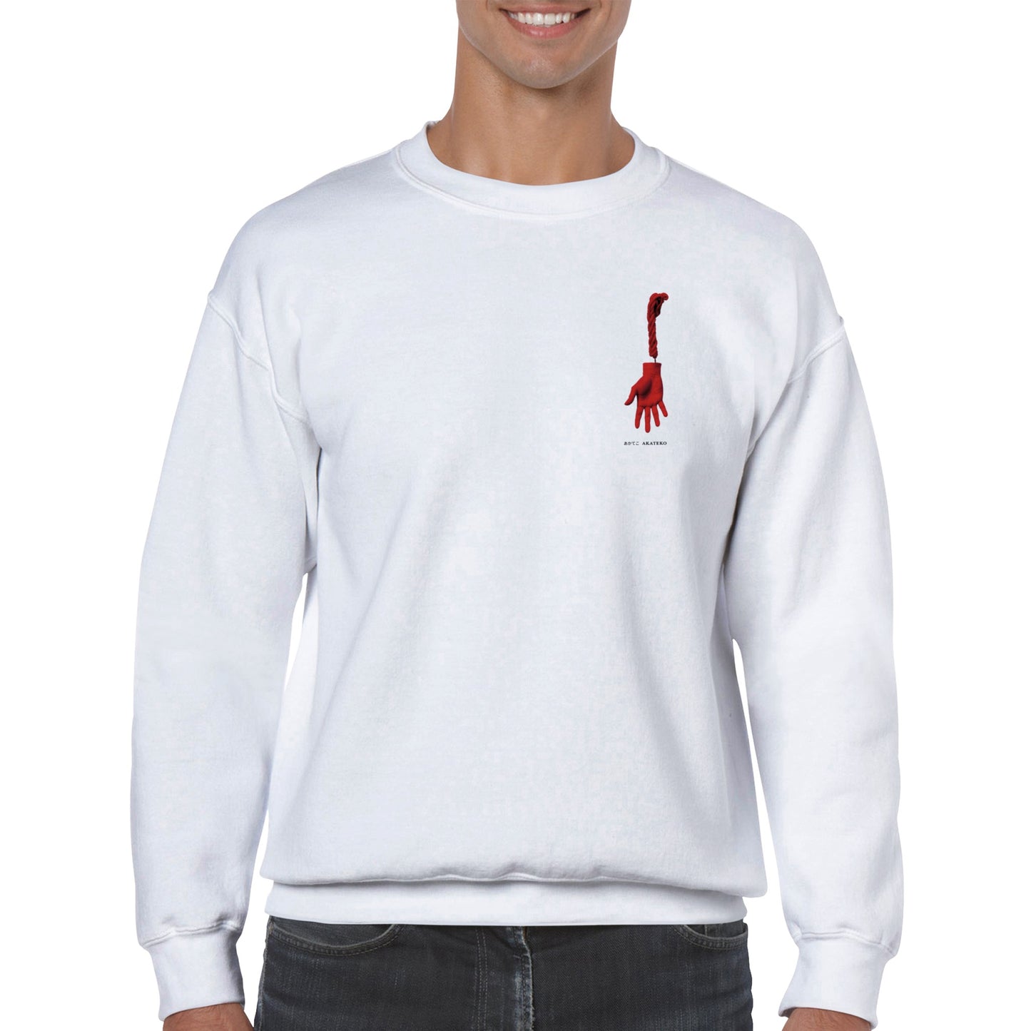 あかてこ (Akateko) Classic Unisex Crewneck Sweatshirt Light Colors