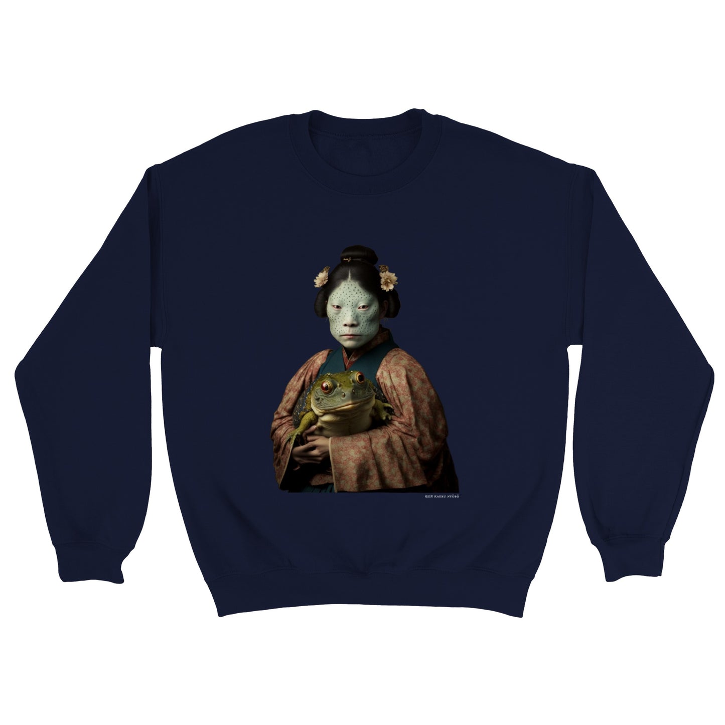 蛙女房 (Kaeru nyōbō) Classic Unisex Crewneck Sweatshirt Dark Colors