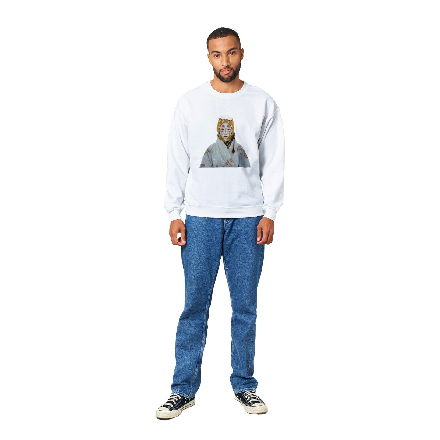 雪女 (Yuki-onna) Classic Unisex Crewneck Sweatshirt Light Colors