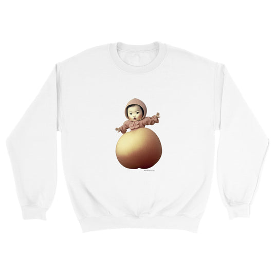 桃太郎 (Momotarō) Classic Unisex Crewneck Sweatshirt Light Colors