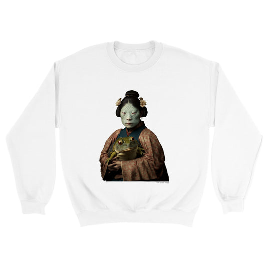 蛙女房 (Kaeru nyōbō) Classic Unisex Crewneck Sweatshirt Light Colors