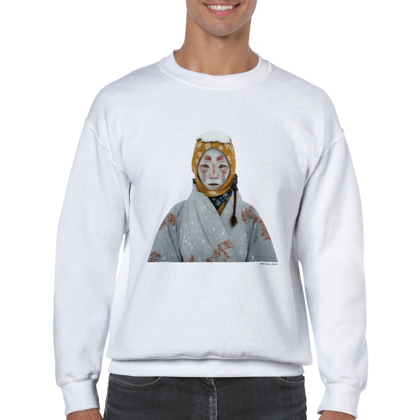 雪女 (Yuki-onna) Classic Unisex Crewneck Sweatshirt Light Colors