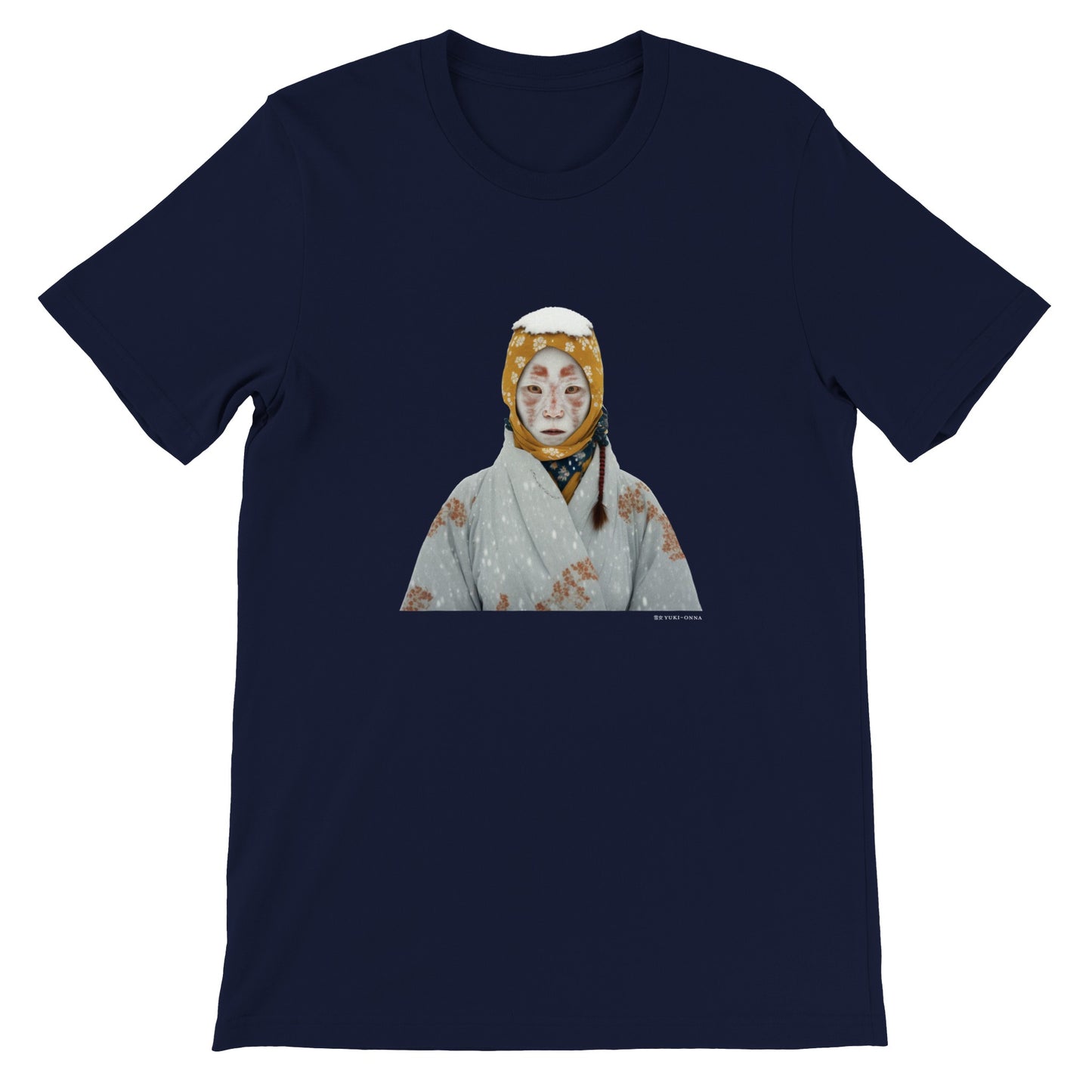 雪女 (Yuki-onna) Premium Unisex Crewneck T-shirt Dark Colors