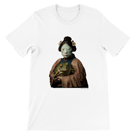 蛙女房 (Kaeru nyōbō) Premium Unisex Crewneck T-shirt Light Colors