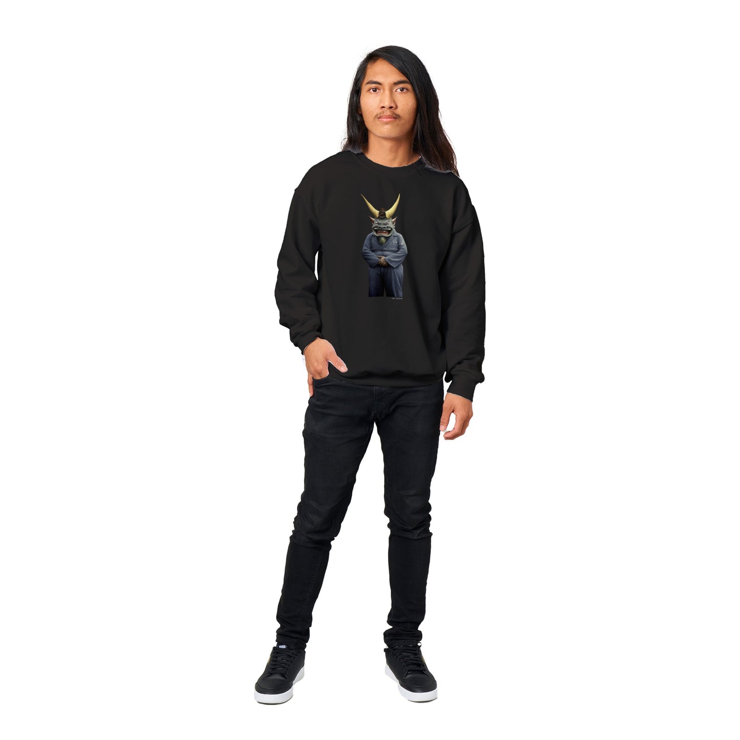 方相氏 (Hōsōshi) Classic Unisex Crewneck Sweatshirt Dark Colors