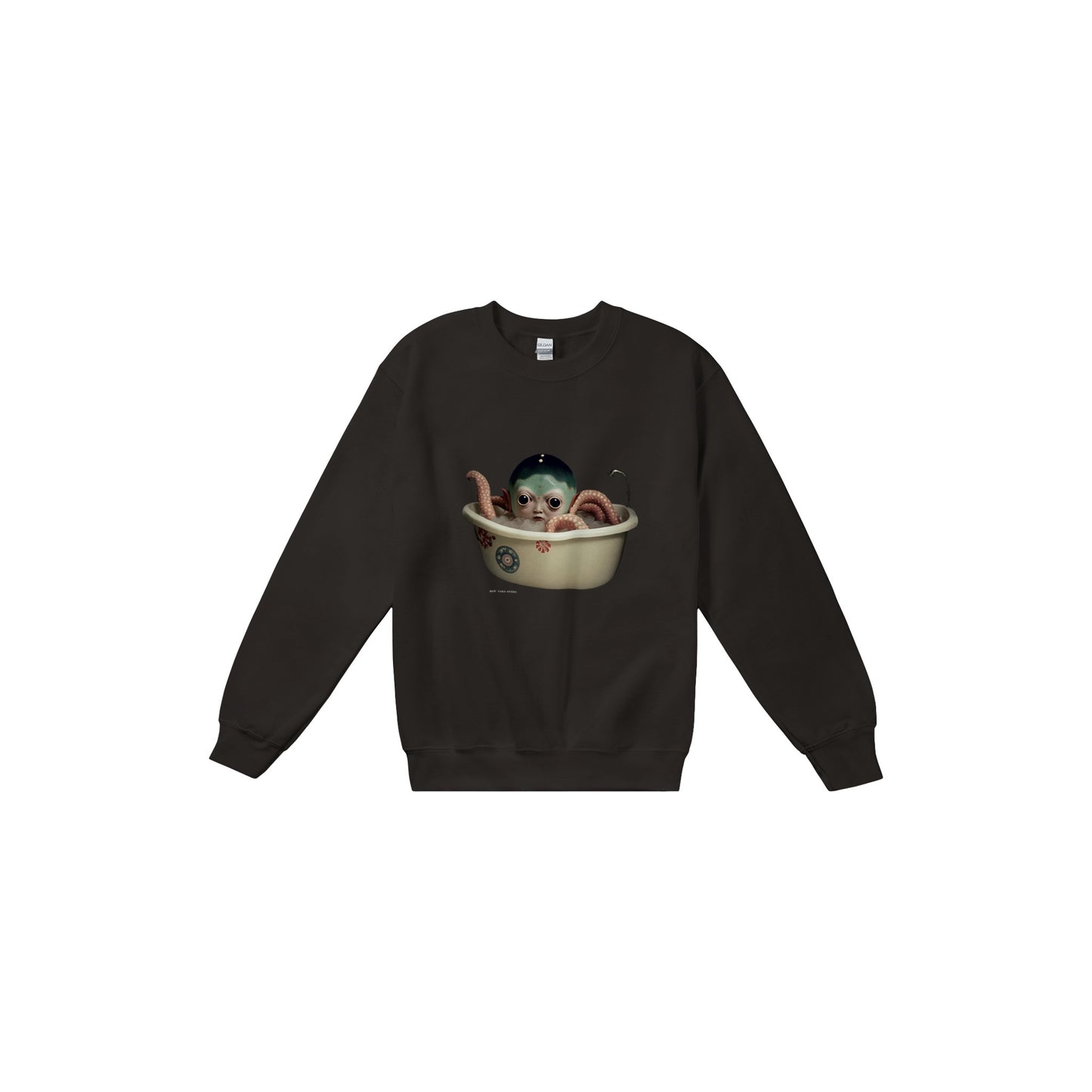 蛸女房 (Tako nyōbō) Classic Unisex Crewneck Sweatshirt Dark Colors