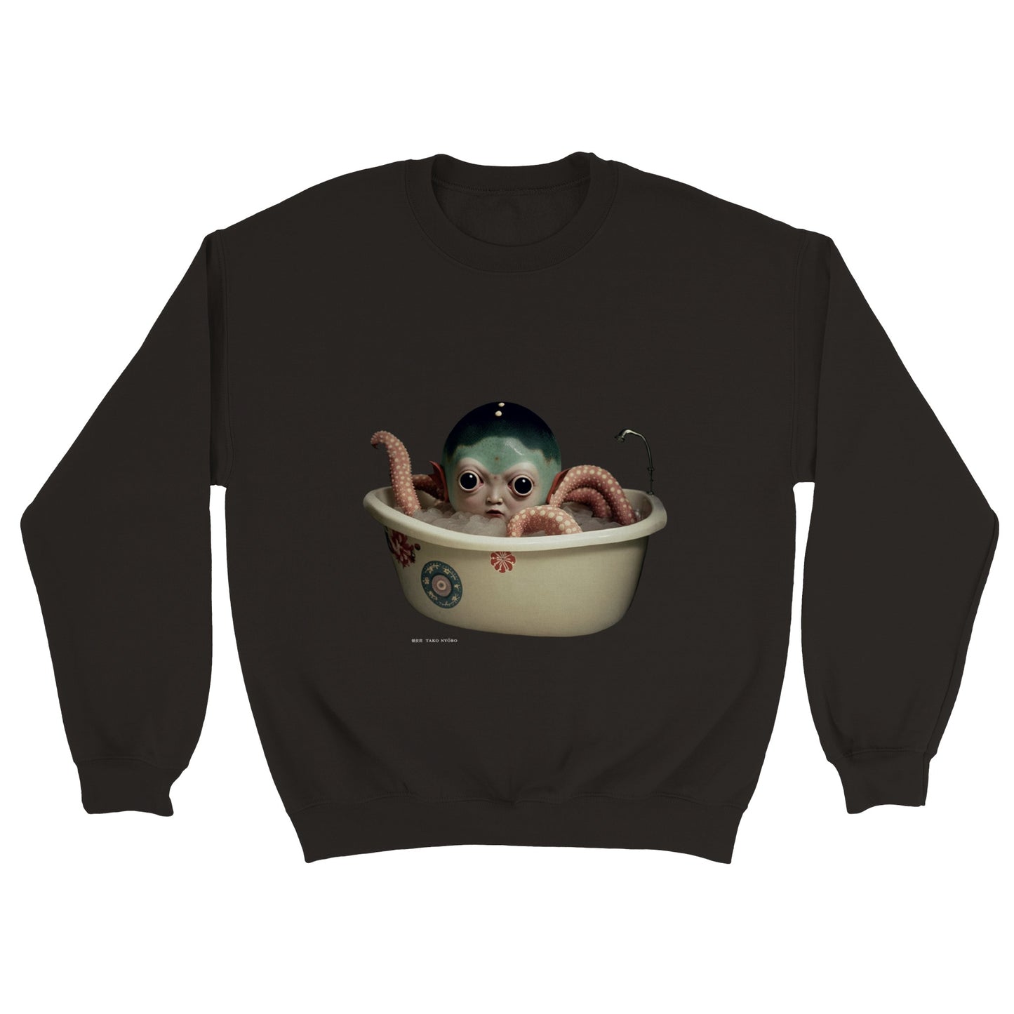 蛸女房 (Tako nyōbō) Classic Unisex Crewneck Sweatshirt Dark Colors