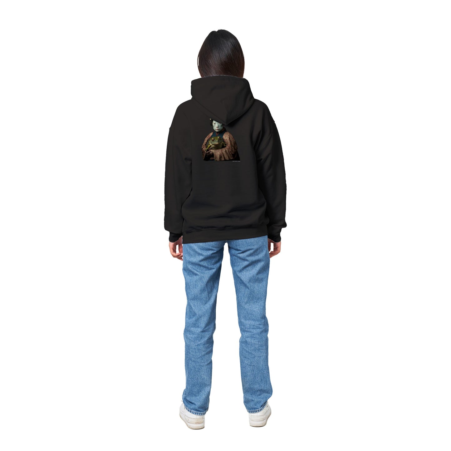 蛙女房 (Kaeru nyōbō) Classic Unisex Pullover Hoodie Dark Colors